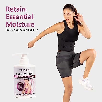 Reshape+ Crepey Skin Treatment Cream Wrinkle Smoothing Lotion Anti Aging Skin Care Moisturizer For Face, Arms, Neck, & Body W/Collagen & Hyaluronic Acid To Improve Elasticity & Sagging Skin, 15 Fl Oz - Image 3